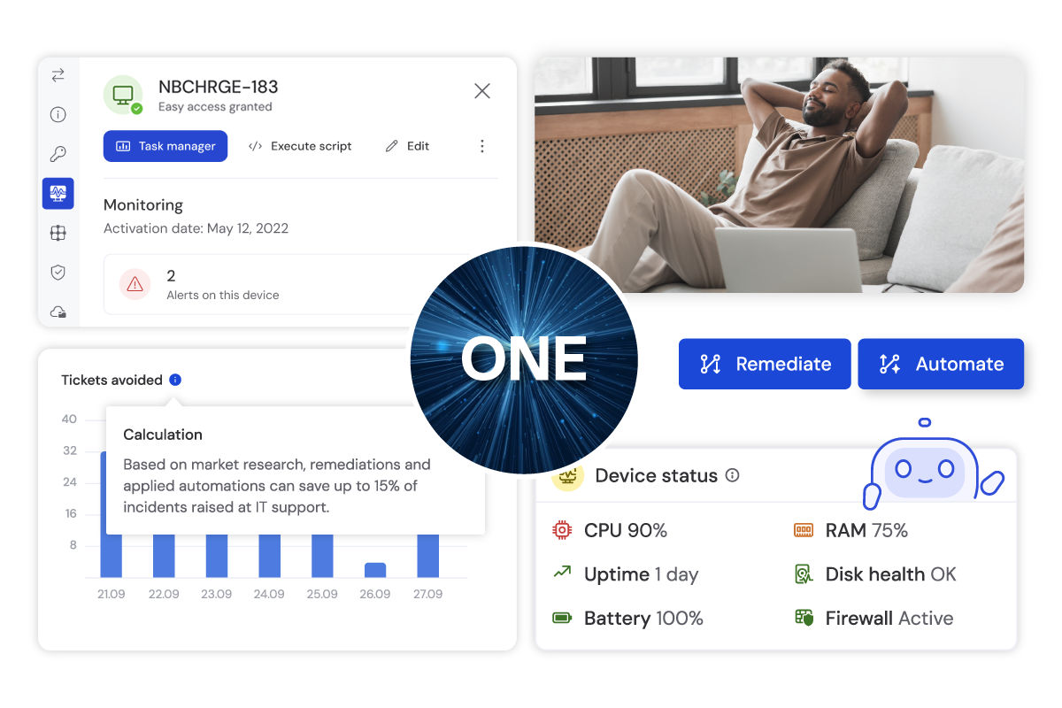 TeamViewer device monitoring with DEX