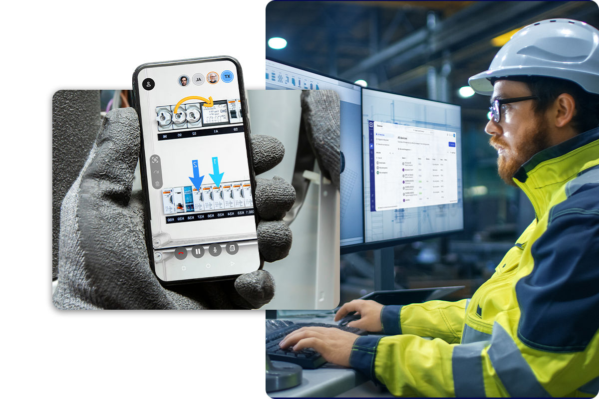 Interactive augmented reality connections with TeamViewer