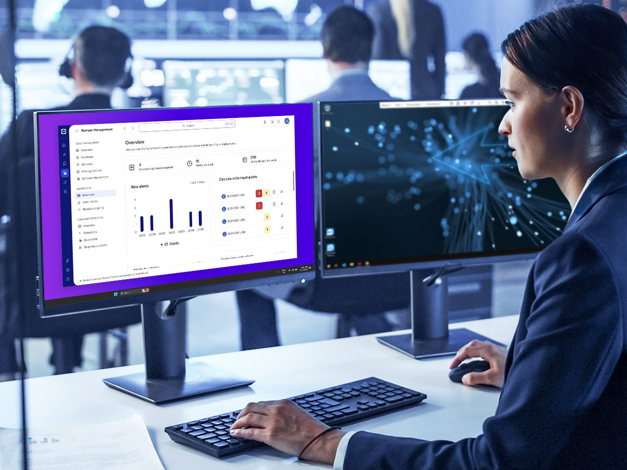 IT professional using Remote Management & Monitoring (RMM)