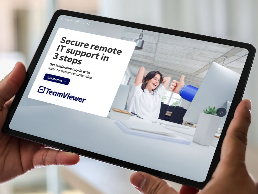 Preview of the "Secure remote IT support in 3 steps" eBook