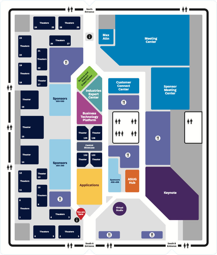 SAP Sapphire 2023 map