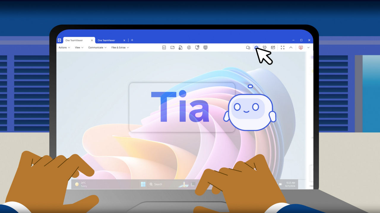 Video showing features of TeamViewer Intelligent Agent (Tia)