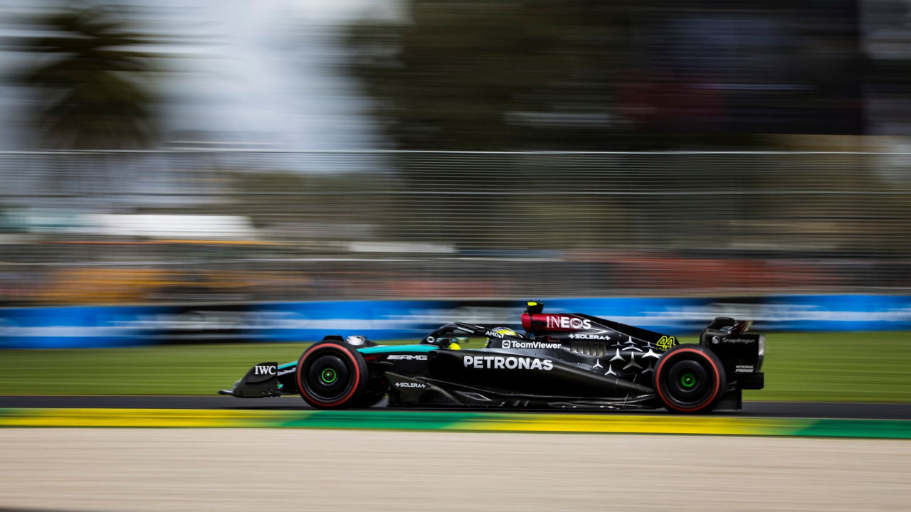 Mercedes-AMG PETRONAS F1 2024 car on track