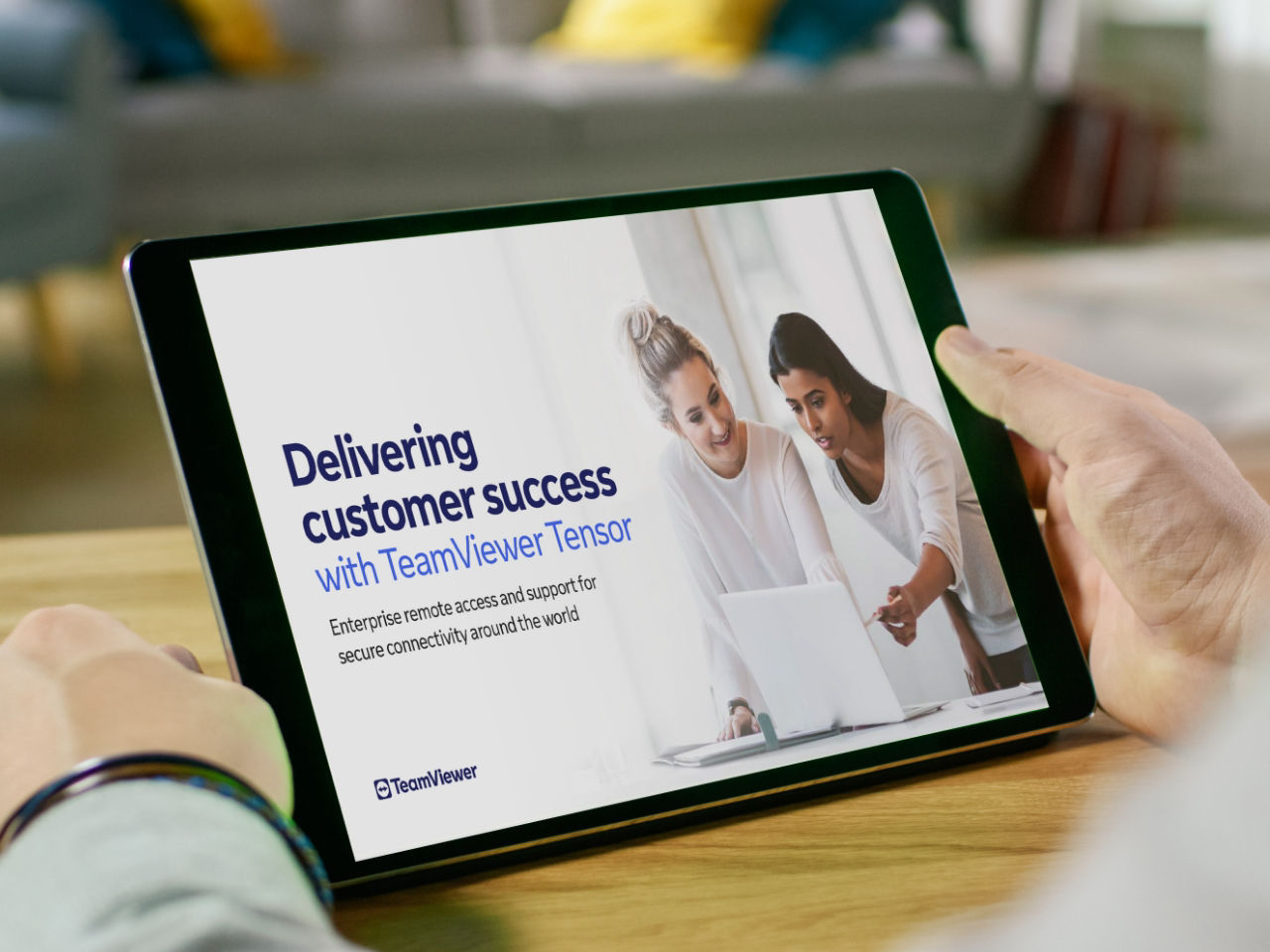 Preview of the "Delivering customer success with TeamViewer Tensor" eBook
