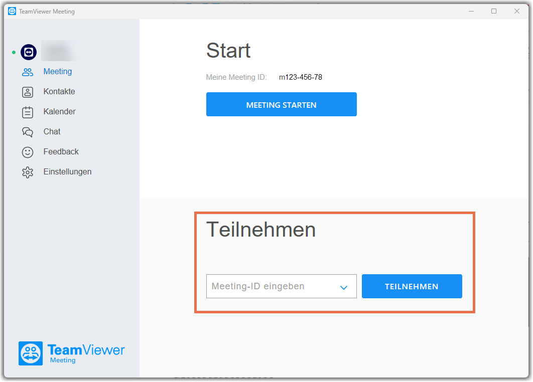 An einem TeamViewer Meeting teilnehmen