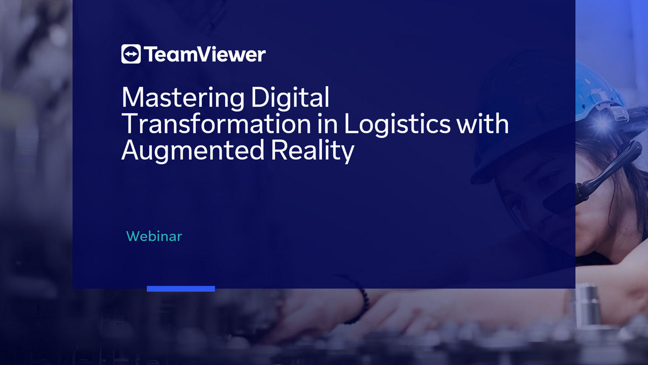 Video placeholder for "Mastering Digital Transformation in Logistics with AR" webinar