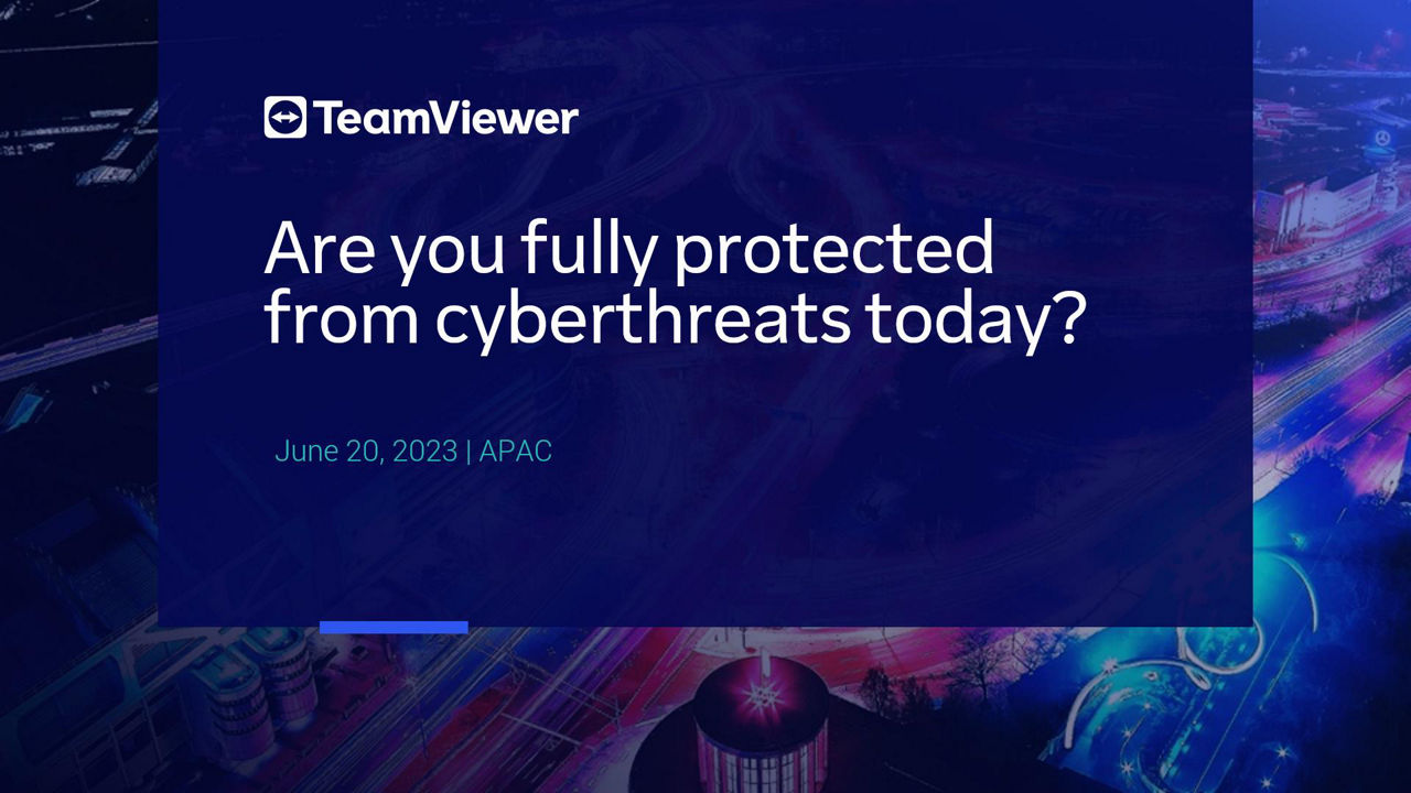 Video placeholder for "Cyberthreat Protection" webinar